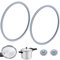 WYYFXY® 2 anillos de sellado de 22 cm para olla a presión WMF, anillo de sellado de silicona con junta de señal de cocción para WMF 6068559990 6068559997