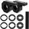 AUXTINGS 2 Pieces 2.5/3.9/ 5cm LED HID Work Light Bar Mounting Brackets Horizontal Bull Bar Mount Tube Clamp Roll Cage Holder