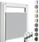 Home-Vision® Premium Doppelplissee Wabenplissee ohne Bohren mit Klemmfix (Weiß-Grau, B40cm x H120cm) Modern Klemmfix Blickdicht Plissee Sonnenschutz Hitzeschutz Jalousie für Fenster Thermo