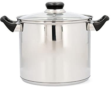 Quid Habitat Olla Acero Inoxidable 20x17cm - 500cl Acero Inox Apto Vitrocerámica Apto Inducción 100% Higiénico
