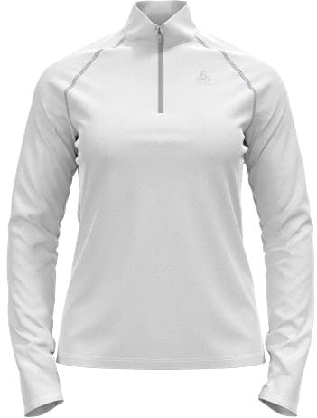 Odlo Damen Langarm Shirt mit Reißverschluss RIGI, white, M