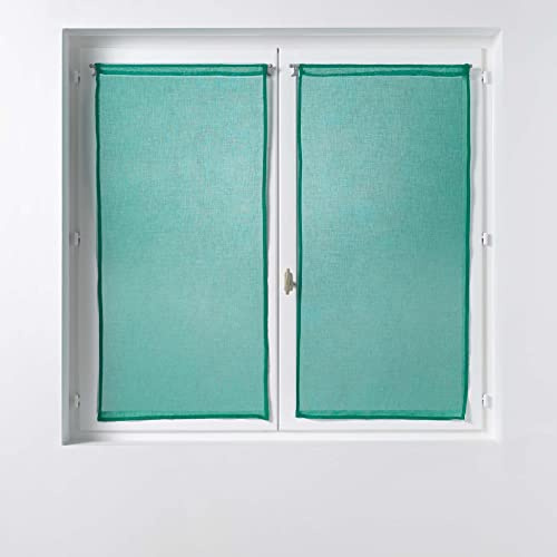 Douceur d'Intérieur, Ösenvorhang, Smaragd, 2 x 60 x 160 cm