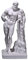 Farnese Hercules Heracles Griechische Gussmarmor-Skulptur Statue Museum Kopie 33 cm