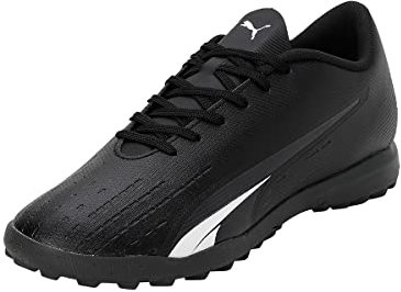 PUMA Herren Ultra Play TT Fussballschuh, Black White, 46.5 EU