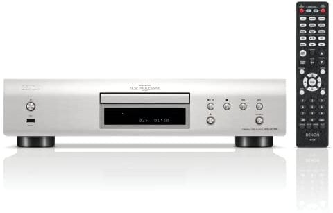 Denon DCD-900NE CD Player, with Advanced AL32 Processing Plus, USB Input for Hi-Res Playback, Pure Direct Mode, DAC Master Clock Design – Silver