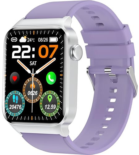 Smartwatch Donna Uomo con Effettua/Risposta Chiamate, 1.85 Orologio Fitness Smart Watch con Contapassi/Cardiofrequenzimetro/Cronometro, 112 Sportivo, Impermeabil IP68 Fitness Tracker per Android iOS