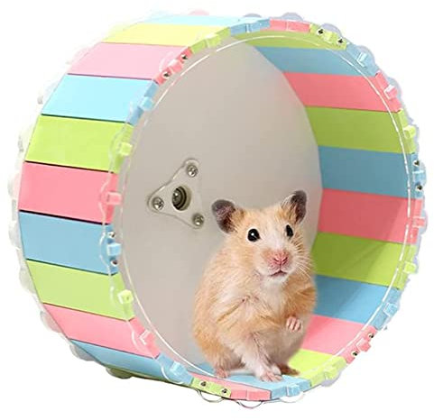 Oneroomone Laufrad Hamster, Lautloses Hamsterrad, Hamsterrad Übungsrad Für Hamster, Für Chinchilla, Igel, Rennmäuse Und Andere Kleintiere
