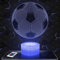Nachttischlampe - Touch-Nachtlicht Fußball 3D-LED-Lampe Illusion, Geschenkidee Weihnachten Geburtstag Junge und Mädchen Nachttischlampe Kinder- oder Erwachsenenzimmer