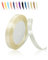 Cremeweiß 10mm Satinband 23 Meter, Polyesterband, verschönern Sie Ihre Bastelarbeiten und Feiern, ideal für Geschenkverpackungen, Dekorationen, Hochzeitsautoband, Bänder zum Basteln