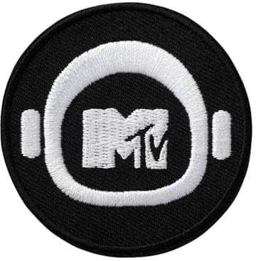 Mono-Quick 1830x MTV© Logo Applikation, Bügelbild, Patch, Aufbügler, verschiedene Motive (18309 - MTV Moon)