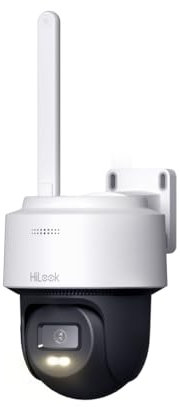 HiLook by HIKVISION - Cámara Exterior Wi-Fi Inteligente con Sensor de Movimiento, detección Inteligente, visión Nocturna, Audio bidireccional, Ranura para Tarjeta SD, 4 MP (2560×1440)
