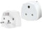 India To UK Adapter, 2 Pack UK Travel Plugs Converter Mains Plug 3 Pin Tourist Adaptor with 5A Fuse For Business Family Travel Outdoor (White)