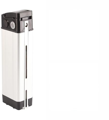 RASTKY Scatola Batteria per Biciclette Elettriche Durevole 36V/48V Custodia di Supporto Ideale per Presa di Ricarica Porta di Uscita Lega di Alluminio/Plastica 370x110x76mm per Appassionati di