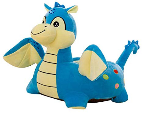 Fenteer Kinder Tiere Sitzsack Sitzsack Sitzkissen Sitzsäcke Bezug, Fliegender Drache (Blau)
