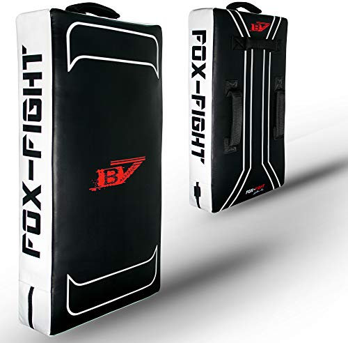 FOX-FIGHT B7 Kick Schlagschild gerade professionelle hochwertige Qualität Pratze Schlagpolster gerade Training Grappling Sparring Muay Thai Kickbox Freefight Kampfsport BJJ