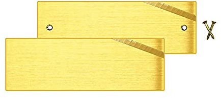 Türschild aus Messing mit Hammerschlag/Diamantschlag, gebohrt/ungebohrt mit UV-Druck (rechts oben, 150x50)