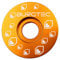 Burgtec Top Cap - Orange/Mountain Bike MTB Part Match Component Lightweight Alloy Accessories Cycling Biking Cycle Trail Ride Style Race Downhill Freeride Dirt Jump Screw Spacer Headset Stem Bolt Kit