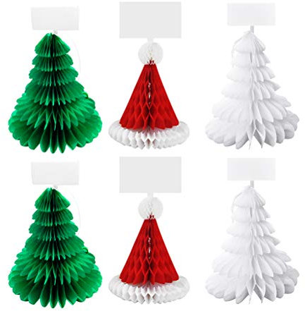12 Pièces Détenteurs De Noms De Lieux De Noël Porte-clips Pour Mémo Support De Photo Support De Note Détenteurs De Cartes De Nom De Noël Arbre De Noël De Bureau Sapin De Noël