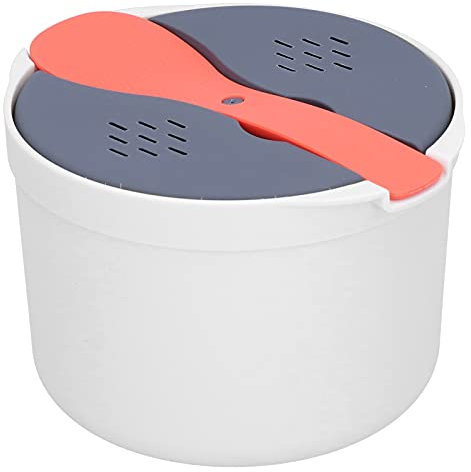 Cuiseur Riz Micro-ondes, Riz Micro-ondes et Cuiseur Pates avec Cuillre Riz Ensemble de Cuisson ou de Rechauffage Facile