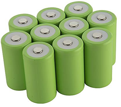 10pcs D 10000mAh 1.2V Ni-MH Power Battery Cell Rechargeable 40A 60x32mm Apply to Electrical Tools Electric Drill Electric Hammer Vacuum Cleaner Sweeper