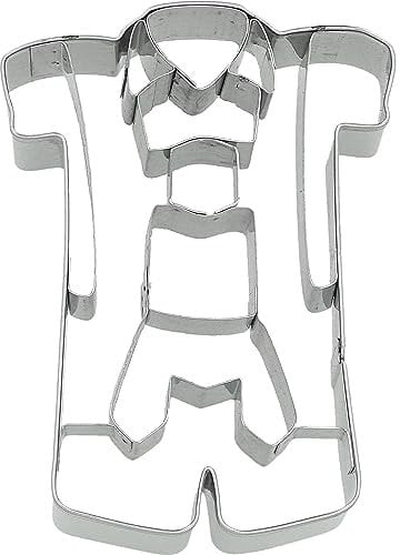Birkmann, Ausstechform Lederhose, Ausstechform zum Ausstechen und Dekorieren von Plätzchen, Marzipan, Fondant, Edelstahl, spülmaschinengeeignet, Größe:9,5 cm