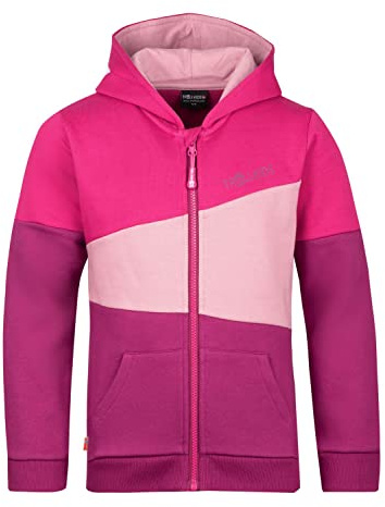 Trollkids Kids Alesund Sweater, 116/116 Kinder, fireberry/plum/mauve