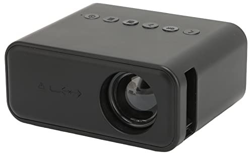 Mini Vidéoprojecteur 1080P, Projecteur de Cinéma Maison WiFi, Projecteur de Film Extérieur Portable avec Haut-parleurs Stéréo, Projecteur LED pour Divertissement Familial (Prise UE)