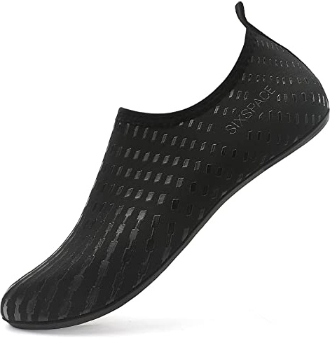 Sixspace Water Shoes - Lightweight Barefoot Aqua Shoes, Quick Dry, Breathable for Women & Men - Surfing, Running, Driving, Pool, Yoga (Black, 3.5 UK)