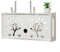 Lioaeust Wifi-Aufbewahrungsbox zur Wandmontage, großes kabelloses Router-Rack, weiß, 48 x 24 cm (B)