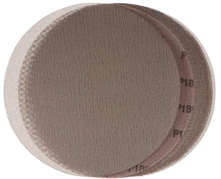sourcing map 10pcs Mesh Sanding Discs 9 Inch Hook and Loop Sanding Net 180 Grits Dust Free Abrasive Pads for Car Wood Drywall Metal Polishing & Grinding