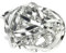 Dickly Blumenfrosch, Blumendraht-Arranger, Ikebana-Blumenarrangement, drehbarer Blumenfrosch, Silber