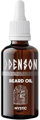 Odenson Bartöl für Männer – Bart-Conditioner, Weichmacher und Feuchtigkeitsspender – Mit natürlichen Ölen formuliert – 30 ml – Mystischer Duft