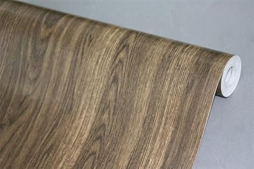 Klebefolie Möbel Holzoptik Möbelfolie Selbstklebende Folie Holz Tapete 45cm X 300cm Braun Vintage Streifen Folie Wasserdicht Wandtapete für Möbel Wände Schränke Küche Tische
