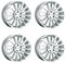 4x Carmani Felgen Alufelgen 17 Fritz 8,0x19 ET45 5x112 white silver kompatibel mit