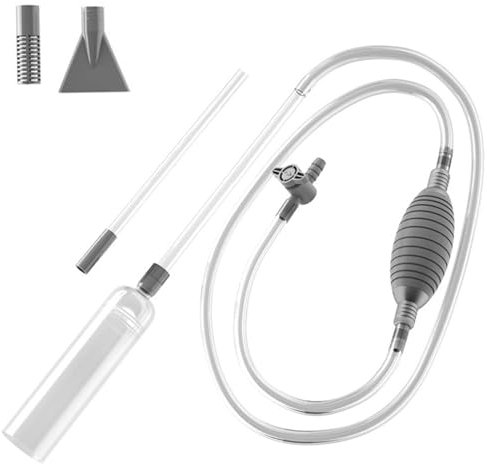Whirlpools Vakuum Spa Vac, manuelles kabelloses Spa -Staubsauger mit konstantem Saug, Spa -Zauberstabpool Vakuum, 118 -Zoll -Handheld Flexible Schlauch mit Filter und zusätzliche Düse für Sand, Trümme