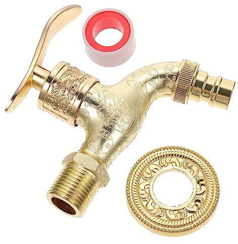 DOITOOL Grifo Monomando para Lavabo Frío Y Caliente Grifo de Cocina Retro de Aleación de Zinc Fácil Instalación