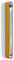 Aufbau - Klapphaken HARZ Edelstahloptik/gelb 140 x 16 mm Garderobenhaken Kleiderhaken klappbar Wandgarderobe von SO-TECH®
