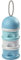 BÉABA - Formula Dispenser - Storage for Baby Milk Powder - Stackable - 3 Compartments - 100% airtight - Long-term use as a snack Box - Blue/Green/Grey