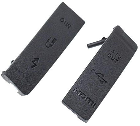 vhbw 2X Cache-connecteurs Compatible avec Canon EOS 5D Mark II Appareil Photo - Capuchons de Rechange pour diverses bornes et connexions, 2 pièces