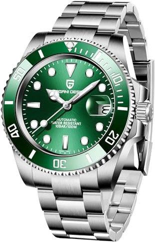 PAGRNE DESIGN - -Armbanduhr- PD-1661MM-B (Alle Green-b)