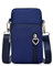 Alster Herz* Handy Umhängetasche klein, Handytasche Umhängen Phone Bag Handy,Geldbörse,Schultertasche Mini,Handyumhängetaschen Damen Kindergeldbeuel, Forever Young Tasche 17x9cm,E0197 (Blau)