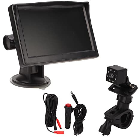 Miroir de Voiture pour Bébé, Voir le Bébé dans le Siège Orienté vers L'arrière Moniteur de Siège de Voiture pour Bébé 5 Pouces écran HD DC 12 V étanche Enregistreur de Caméra Face à L'arrière pour Voi