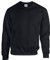 Gildan Herren Fleece Crewneck Sweatshirt Style G18000 Hemd, Blickdicht,1x Schwarz & 1x HL Kauf Notizblock, L