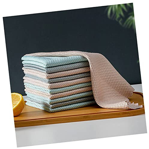 ＣＨＡＭＥＥＮ 10 Stück Mikrofaser Reinigungstuch Fusselfreie Cloth Cleaning Fenster Putzen Tücher Kuechen Streifenfrei Spezial Tuch Wiederverwendbar Auto Polier Putztuch