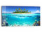 DEQORI Glasbild Echtglas | Motiv Insel im tropischen Meer | horizontal einteilig 60x30 cm | schöne Dekoration | Wandbild für Wohnzimmer, Schlafzimmer, Flur & Küche | moderne Wanddeko