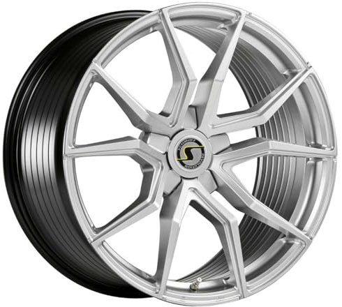 Schmidt Felge Drago 10.5Jx20 ET46 5x112 Highgloss Silber kompatibel mit Mercedes AMG C-Klasse W204 AMG C63 Sauger, C-Klasse W205 AMG C63