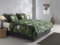 Zo!Home Mako-Satin Bettwäsche 155x220 Kelly Green Blätter Blumen grün