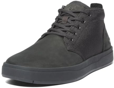 Timberland Herren Davis Square F/L Chukka Sneaker, Black, 44 EU