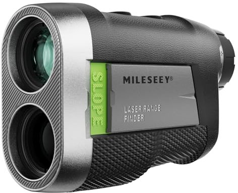 MiLESEEY Wiederaufladbarer Golf Entfernungsmesser Jagd mit Slope On/Off Schalter, Magnetischer Laser Entfernungsmesser Golf 1000M Flag Lock Vibration für Golfwagen, ±0,5M Genauigkeit
