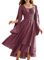 SCARLET DARKNESS Robe corset Renaissance élégante à ourlet asymétrique pour femme, Gris/rose, S